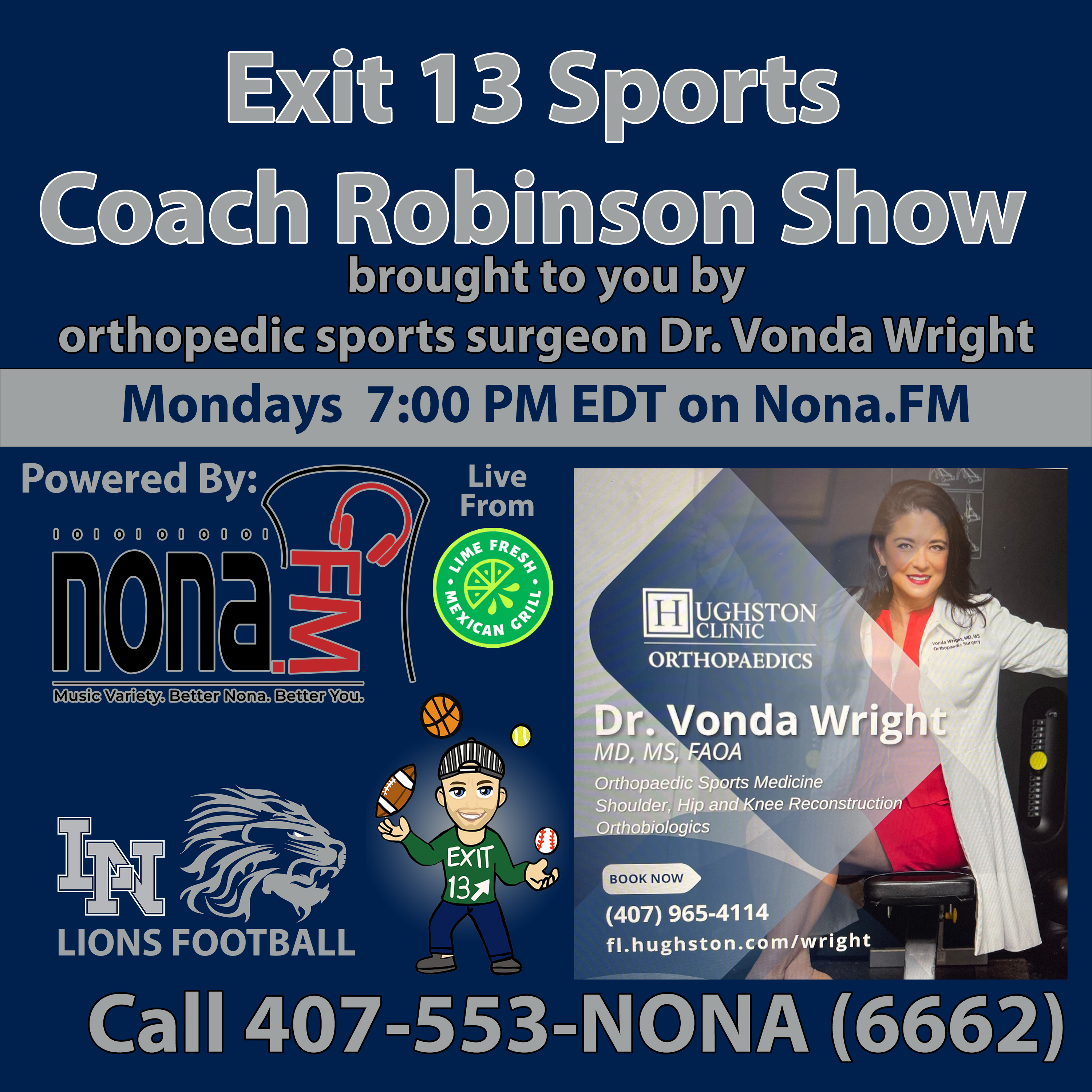 Nona.fm Exit 13 Sports Coach Robinson Show